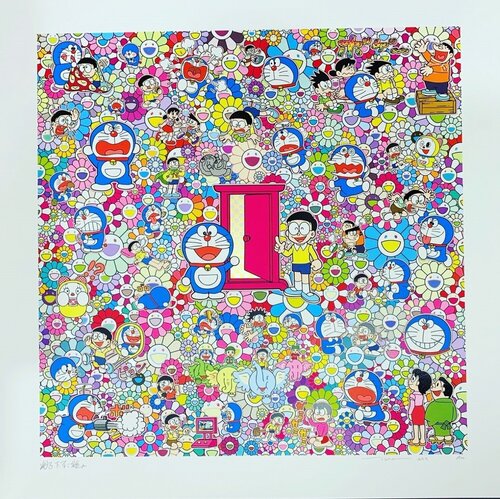 Many Things Await Beyond Anywhere Door (Dokodemo Door) di Takashi Murakami, Stampa in vendita su Singulart