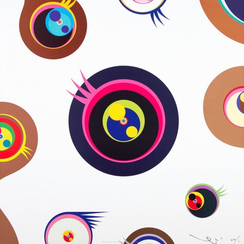 Jellyfish Eyes - White 1 di Takashi Murakami, Stampa in vendita su Singulart