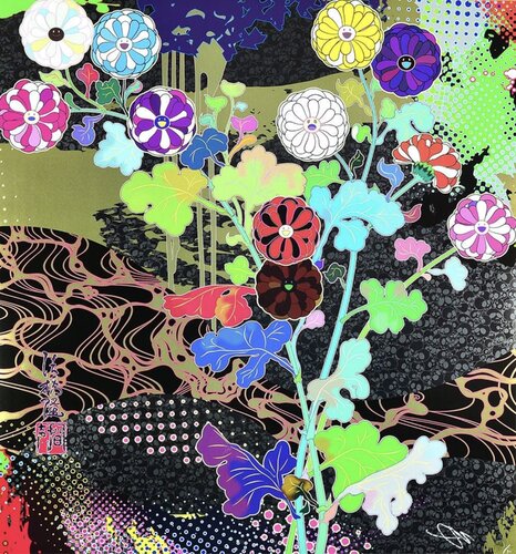 Korin: Courtly elegance (Miyabi) di Takashi Murakami, Stampa in vendita su Singulart