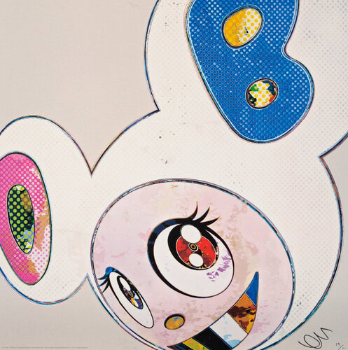 And Then...White di Takashi Murakami, Stampa in vendita su Singulart