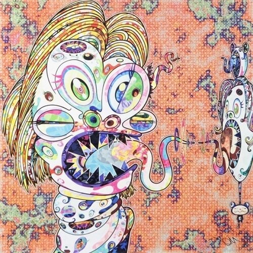 Homage to Francis Bacon (Study for Head of Isabel Rawsthorne and George Dyer) Left di Takashi Murakami, Stampa in vendita su Singulart