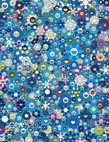 An Homage to IKB 1957 F (Blue) di Takashi Murakami, Stampa in vendita su Singulart