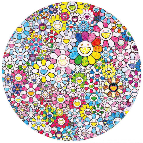 Happy x A Trillion Times: Flowers di Takashi Murakami, Stampa in vendita su Singulart