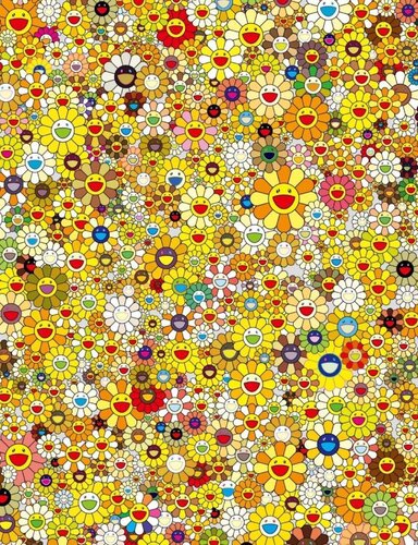 An Homage to IKB 1957 E (Yellow) di Takashi Murakami, Stampa in vendita su Singulart