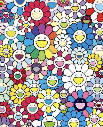 Flower field seen from the stairs to heaven di Takashi Murakami, Stampa in vendita su Singulart