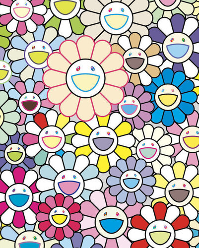 Field of Flowers di Takashi Murakami, Stampa in vendita su Singulart
