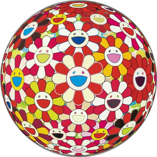 Flower Ball-Goldfish Colors (3D) van Takashi Murakami, Afdruk te koop op Singulart