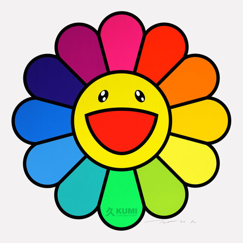 Smile On, Rainbow Flower!!, Special Proof Edition 25 van Takashi Murakami, Afdruk te koop op Singulart
