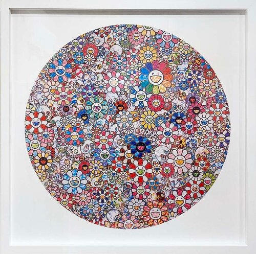 Paradise In A Flower Field van Takashi Murakami, Afdruk te koop op Singulart
