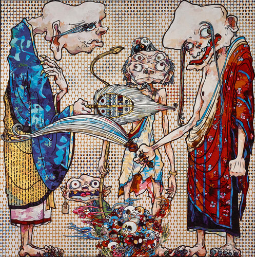 4 Arhats, One With Four Eyes van Takashi Murakami, Afdruk te koop op Singulart