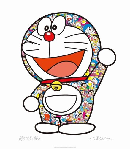 Doraemon: Here We Go! (ED 1000) van Takashi Murakami, Afdruk te koop op Singulart