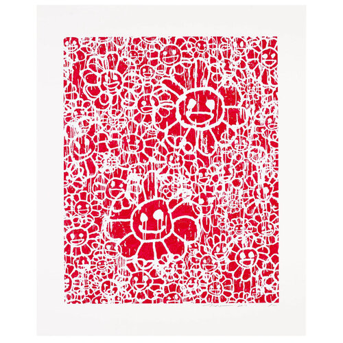 Flowers A Red van Takashi Murakami, Afdruk te koop op Singulart