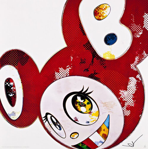 Takashi Murakami - And Then x727 (Vermilion: SHU) van Takashi Murakami, Afdruk te koop op Singulart
