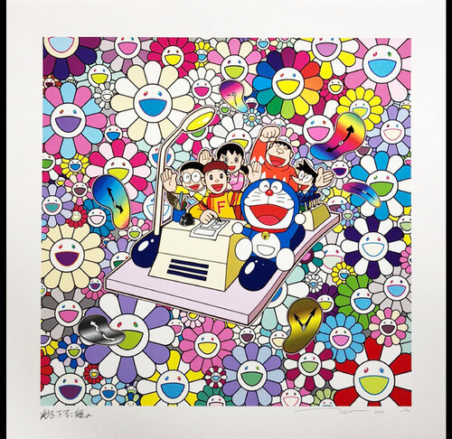 Let's Go On The Time Machine van Takashi Murakami, Afdruk te koop op Singulart