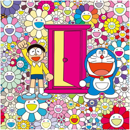 We Came to the Field of Flowers Through Anywhere Door (Dokodemo Door)! van Takashi Murakami, Afdruk te koop op Singulart