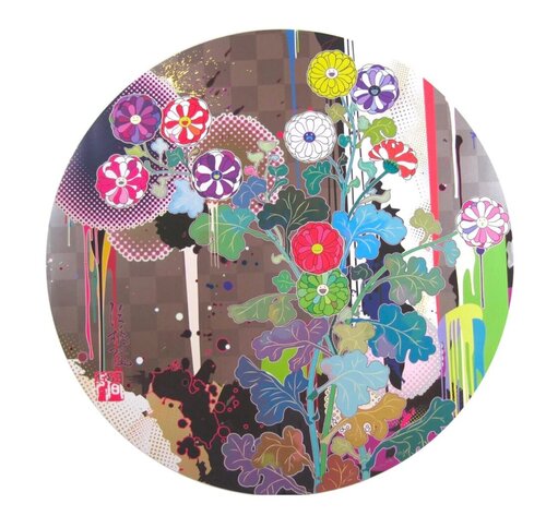 With Reverence, I Lay Myself Before You – Korin: Chrysanthemum de Takashi Murakami, Impresión a la venta en Singulart