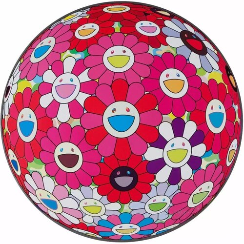  Flowerball (3D) - Turn Red! de Takashi Murakami, Impresión a la venta en Singulart