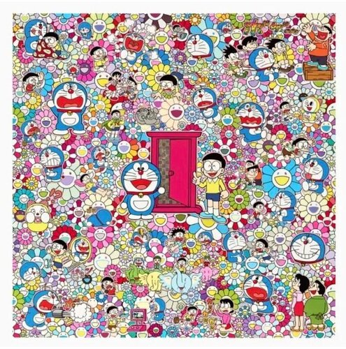 X-Ray Red Flower ( Hiddy, Secret Base) by Takashi Murakami (2023