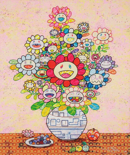 Takashi Murakami Longing for Zao Wou-Ki's Flower Painting de Takashi Murakami, Impresión a la venta en Singulart