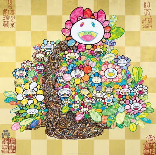 Bouquet in a Basket by Takashi Murakami, Print for Sale on Singulart
