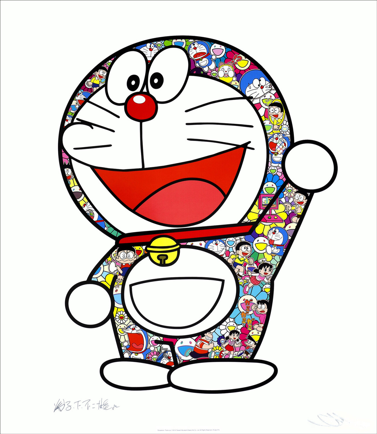 Doraemon: Here We Go! Lithograph Takashi Murakami