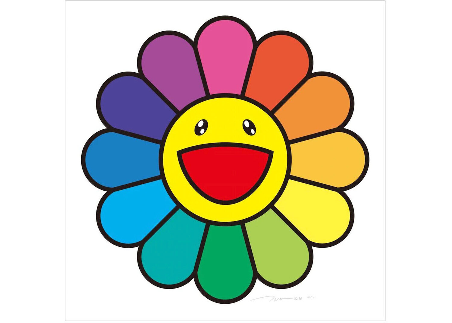 SMILE ON, RAINBOW FLOWER! Takashi Murakami