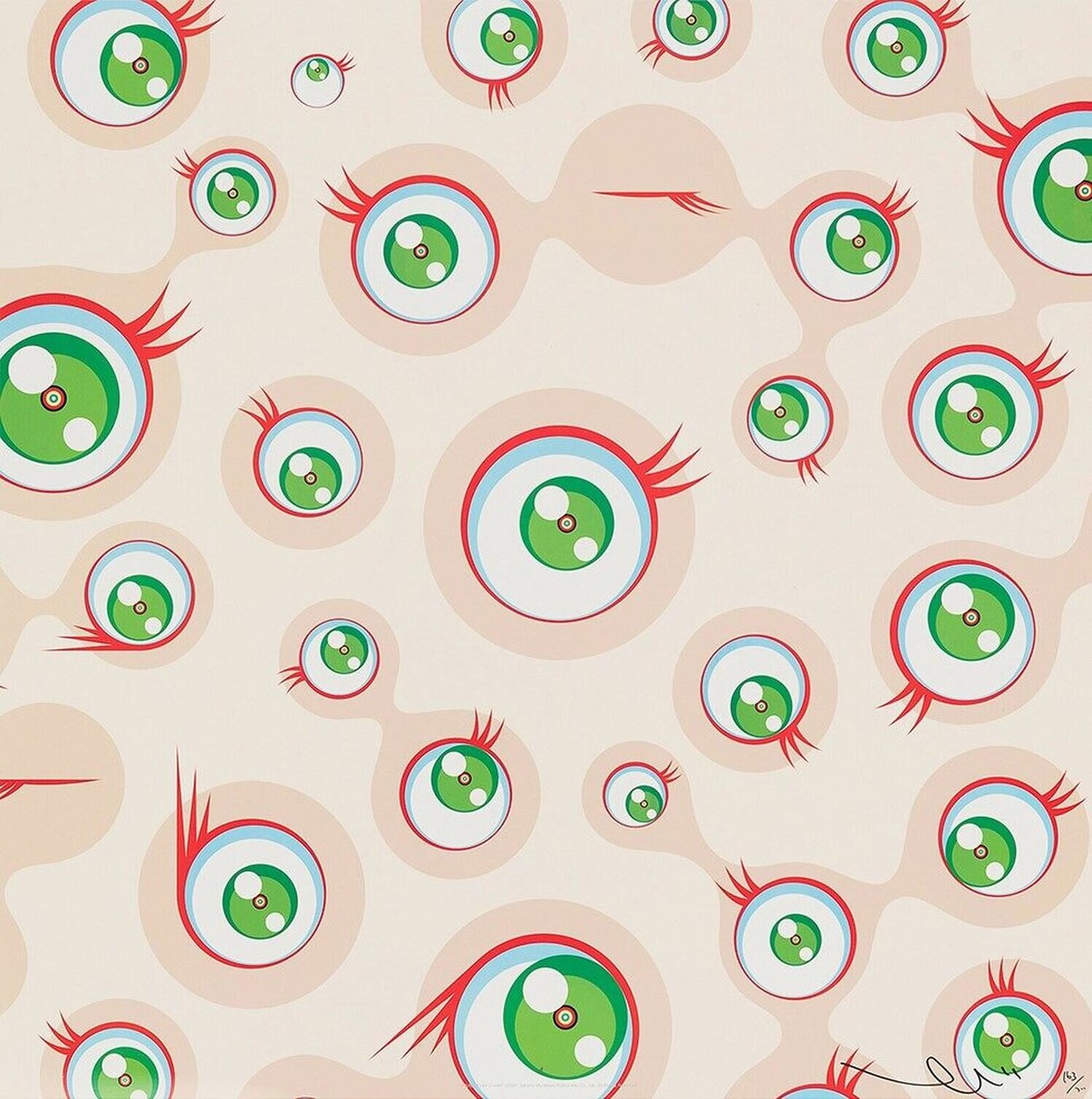 Jellyfish Eyes - cream Takashi Murakami