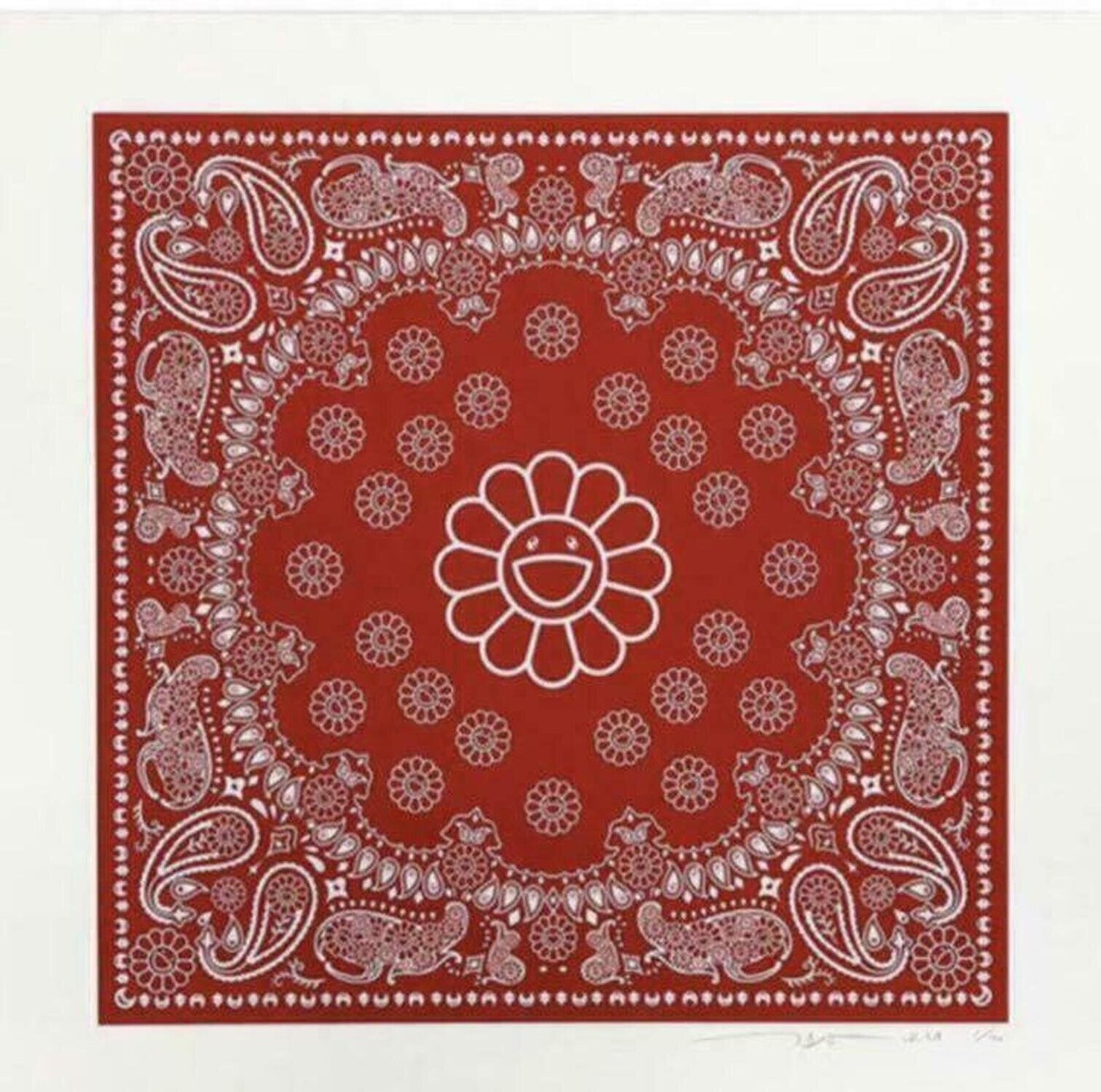 Flower paisley Takashi Murakami