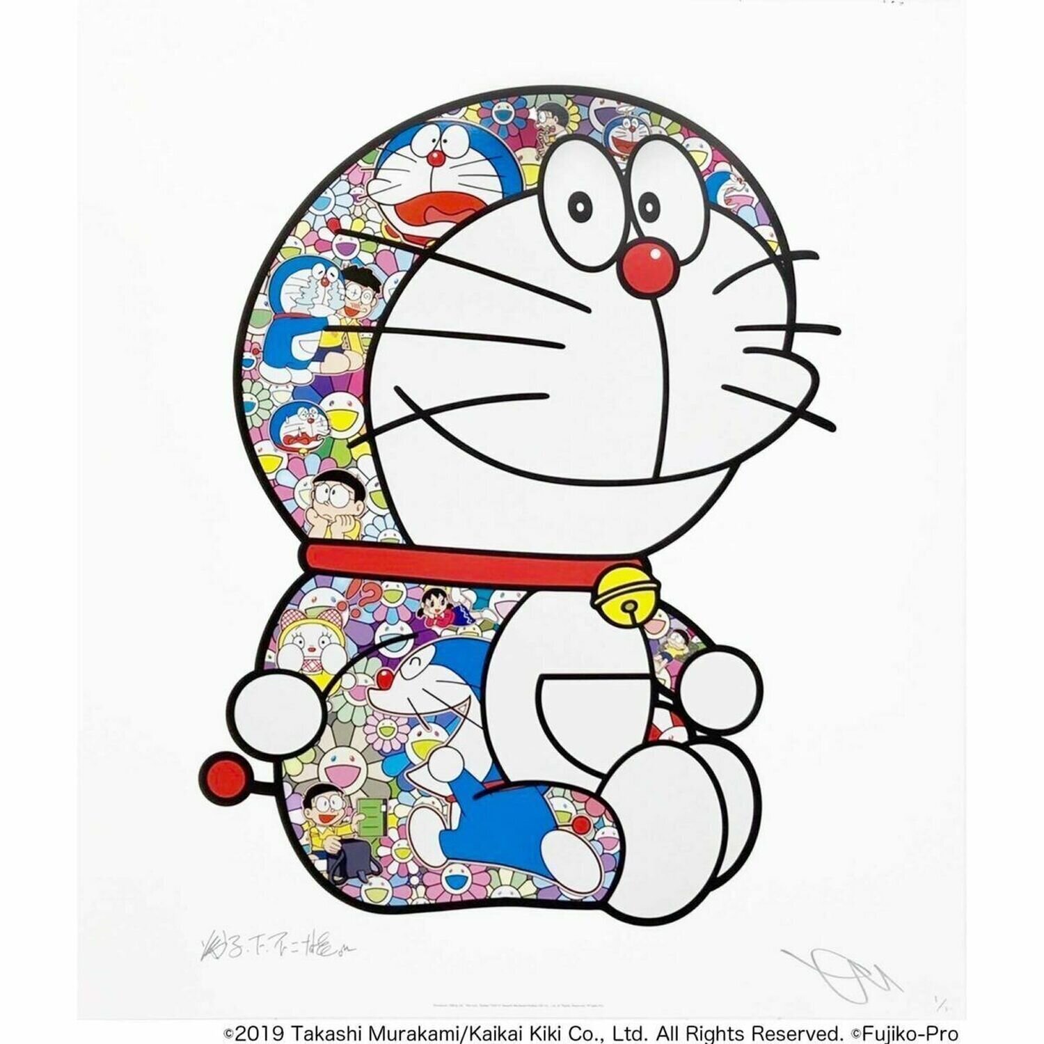 Doraemon Sitting Up: “Yoo-hoo, Nobita!” Takashi Murakami Druck zu verkaufen