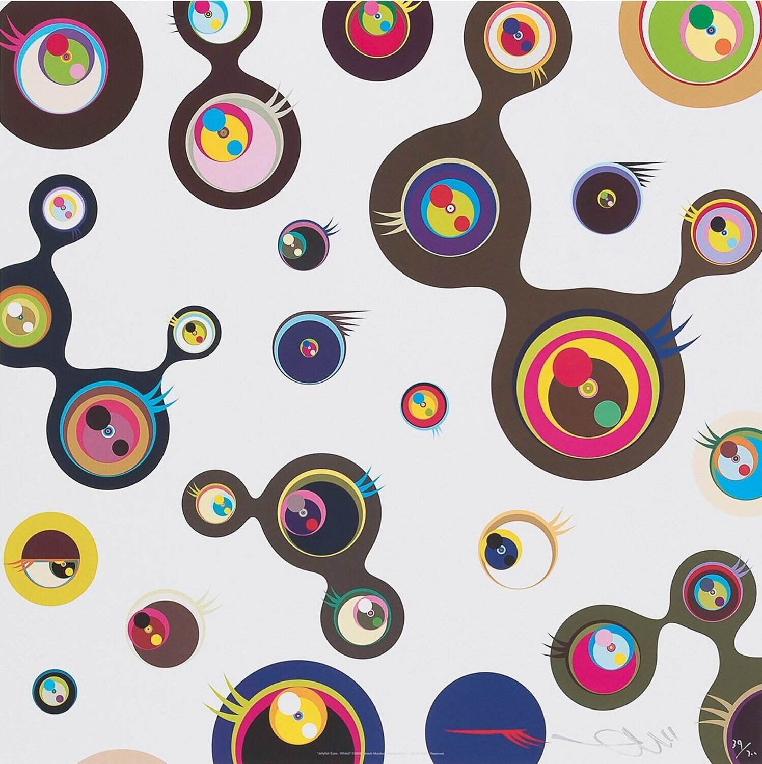 Jellyfish Eyes - White 3 Takashi Murakami
