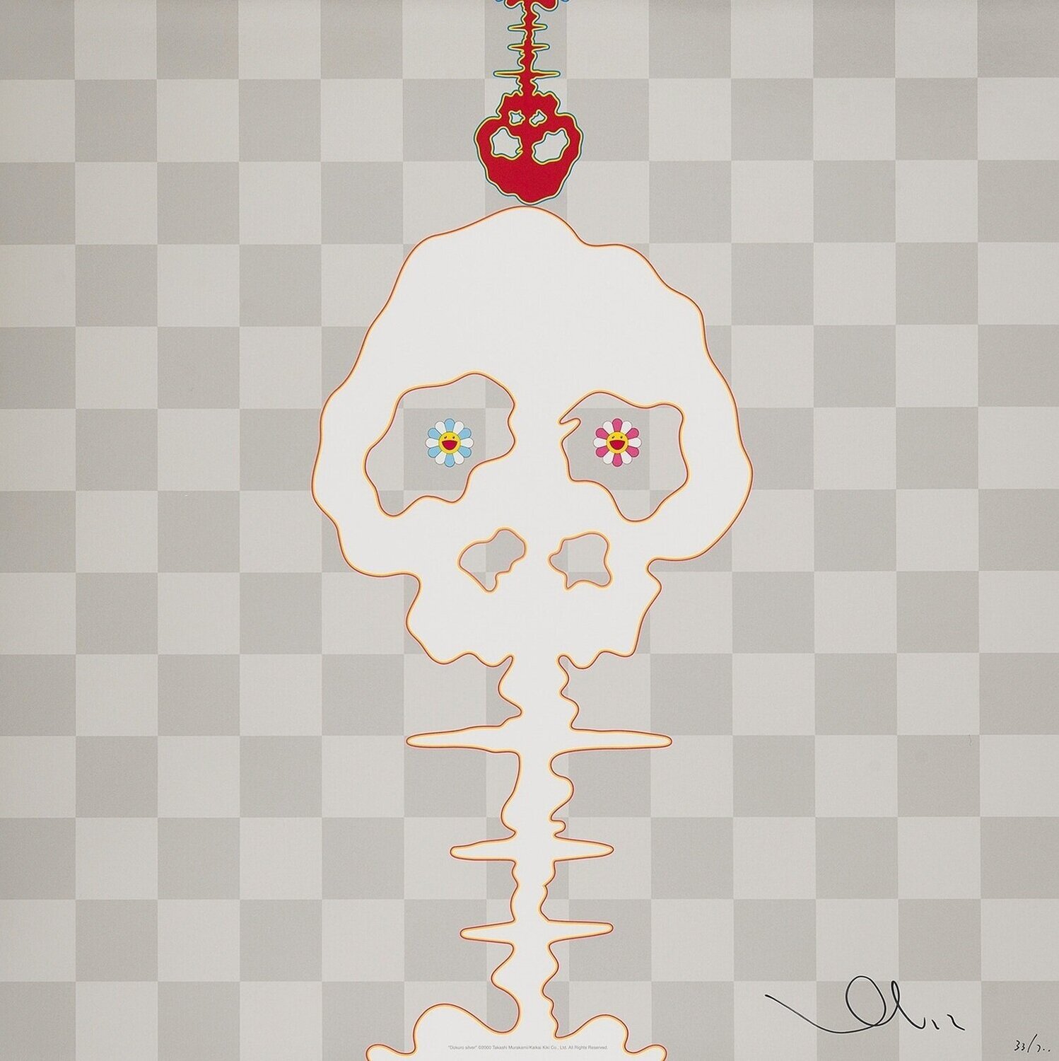 Dokuro silver Takashi Murakami