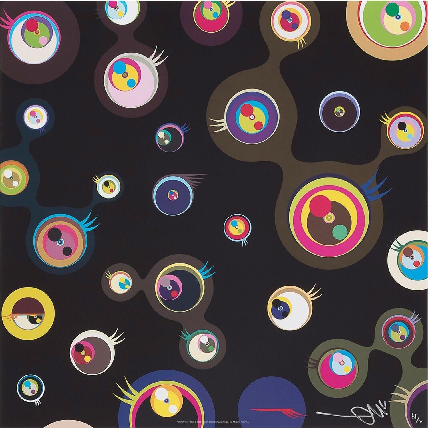 Jellyfish Eyes - Black 3 Takashi Murakami