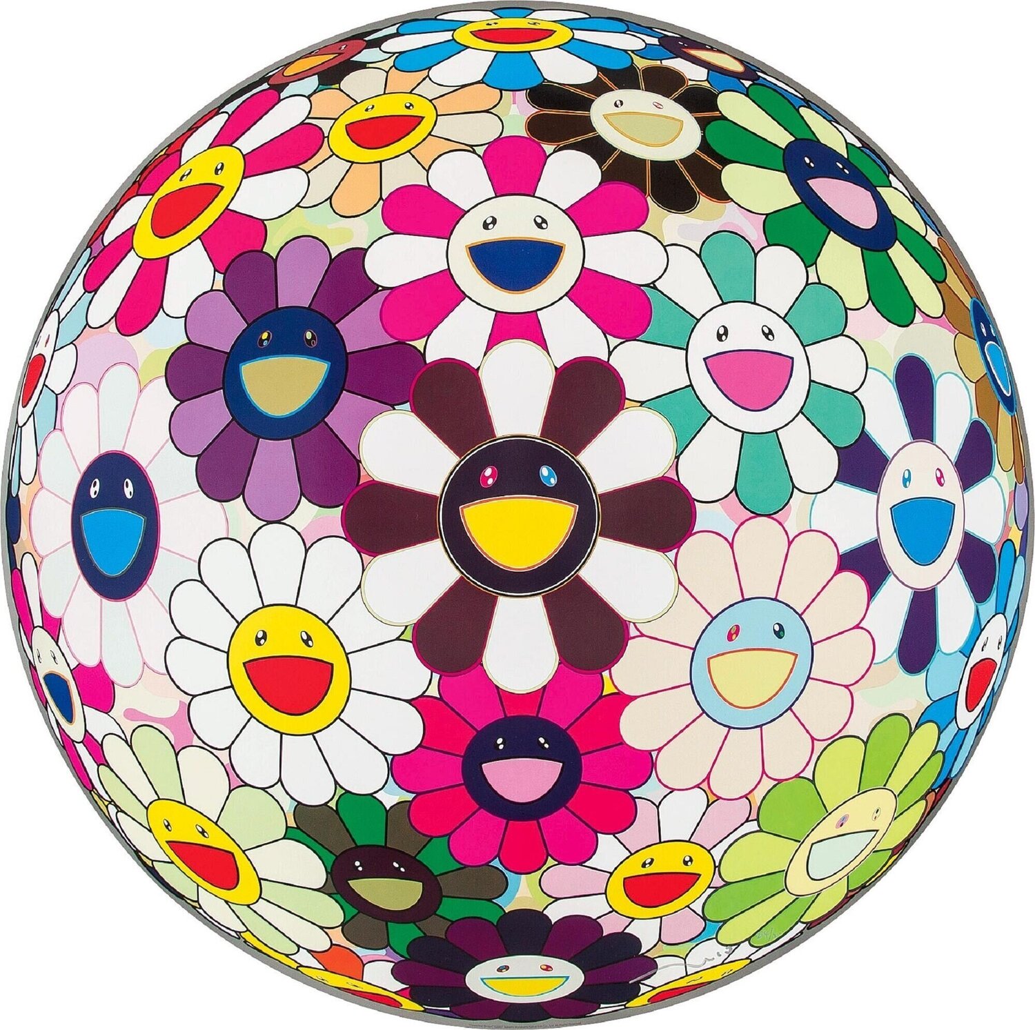 Flowerball Brown Takashi Murakami