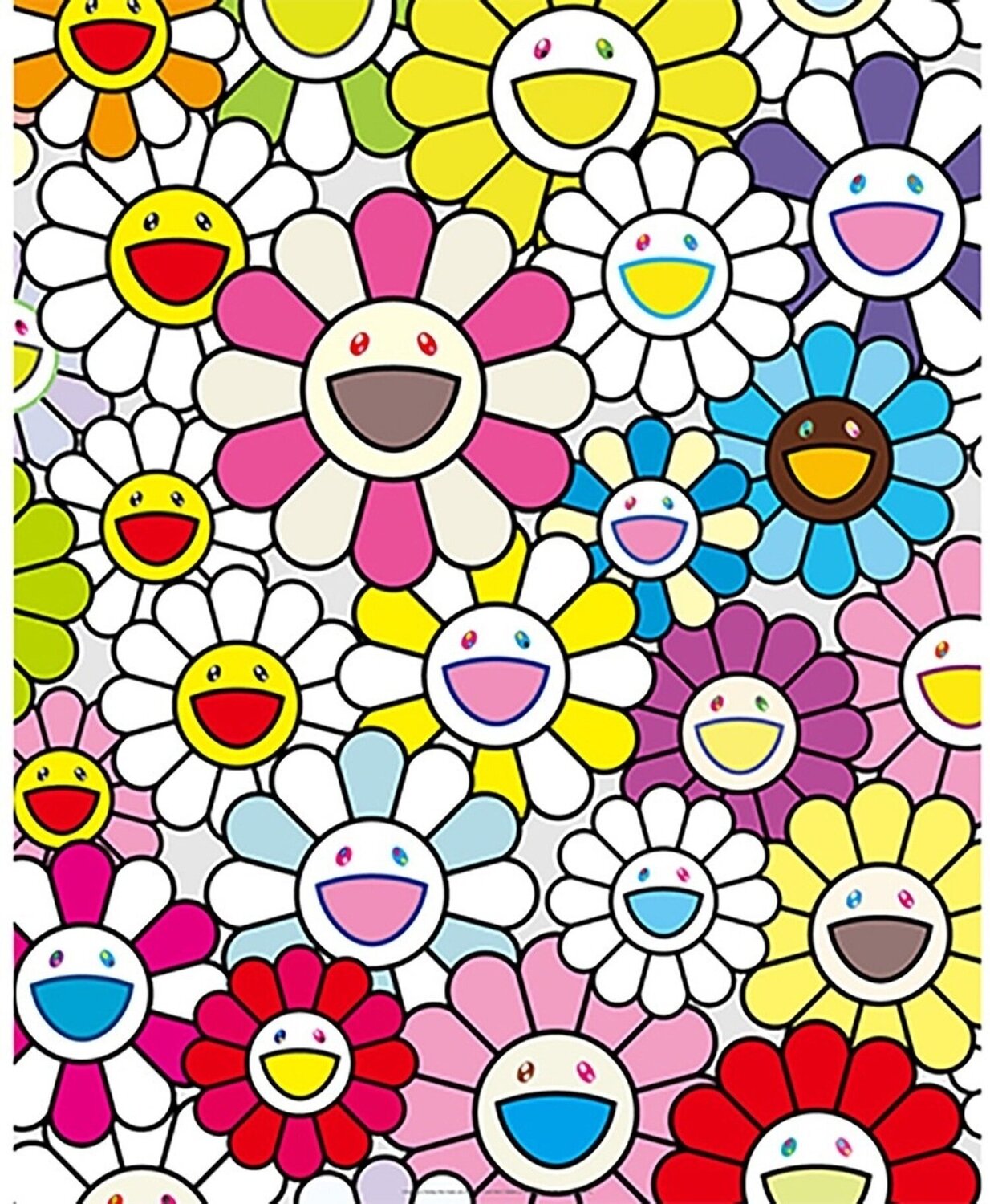 Small Flower: Pink, Purple and Various Colours Takashi Murakami Druck zu verkaufen