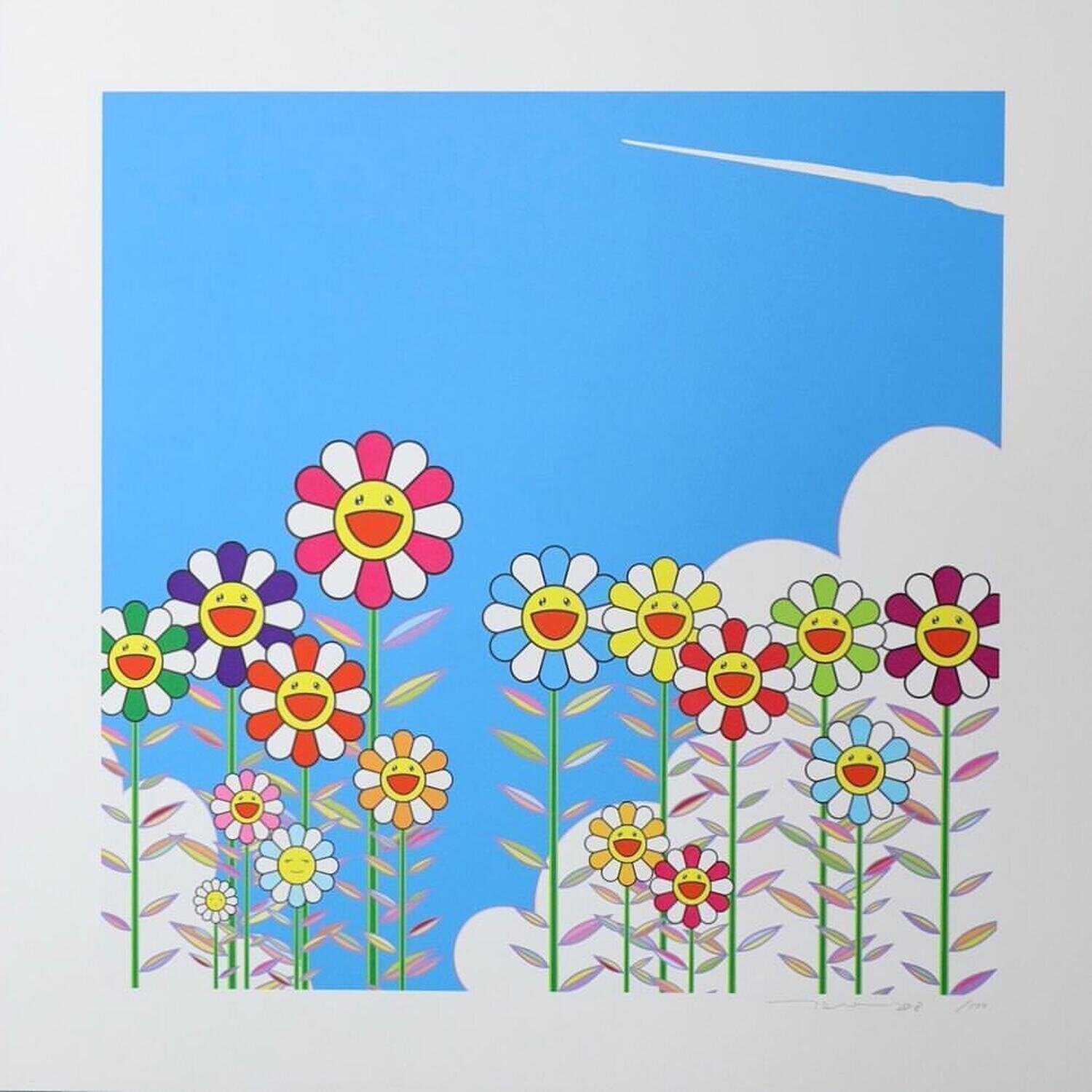 Vapor Trail in the Blue Summer Sky Takashi Murakami Druck zu verkaufen