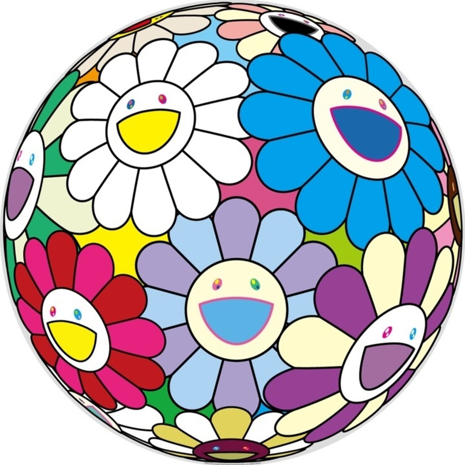 Festival Flower Decoration Takashi Murakami Druck zu verkaufen