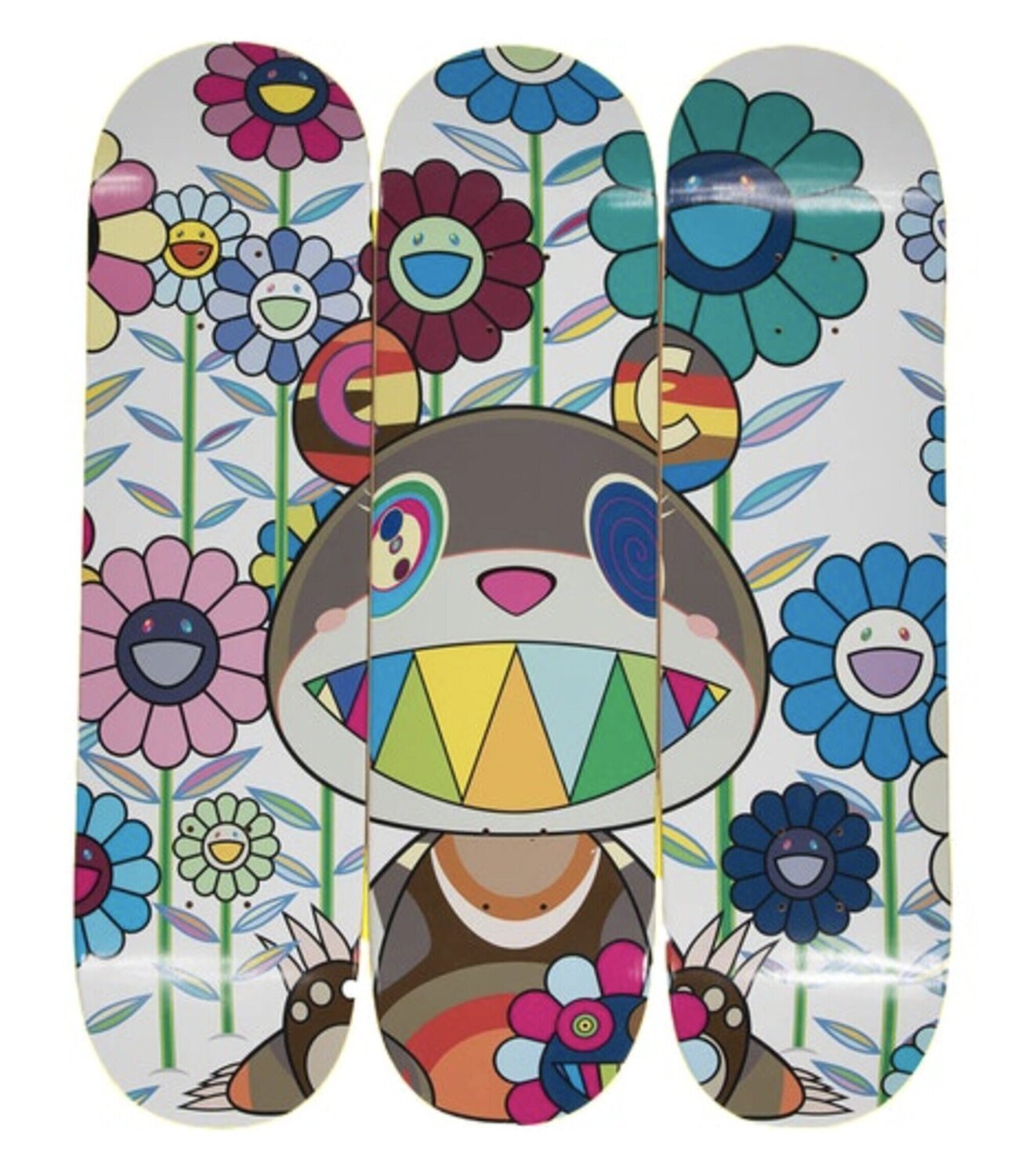 ComplexCon Eden Skateboard Deck (Set of 3) Takashi Murakami