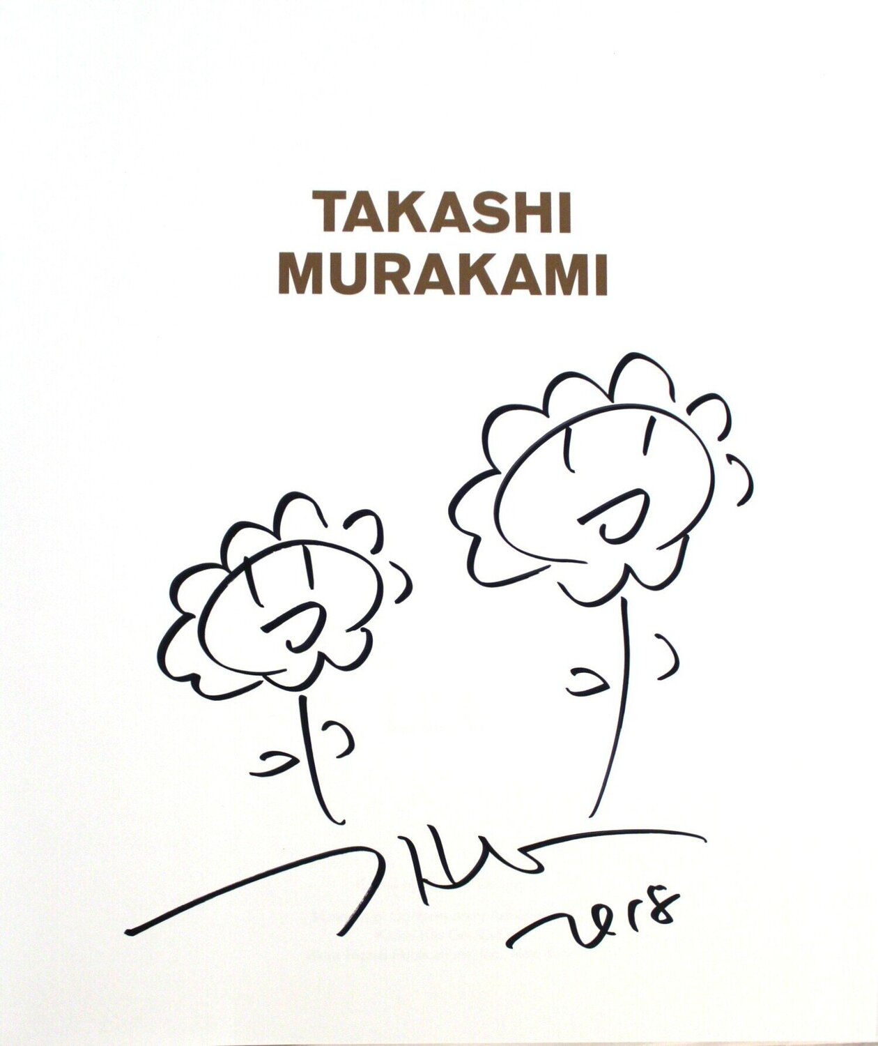 Double Flowers drawing Takashi Murakami