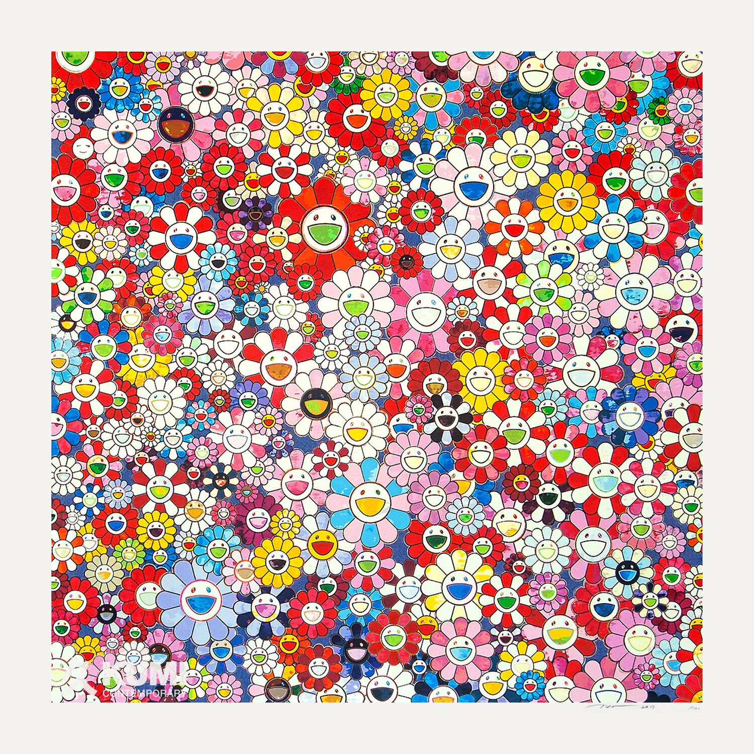 Shangri La Silkscreen Pink Takashi Murakami