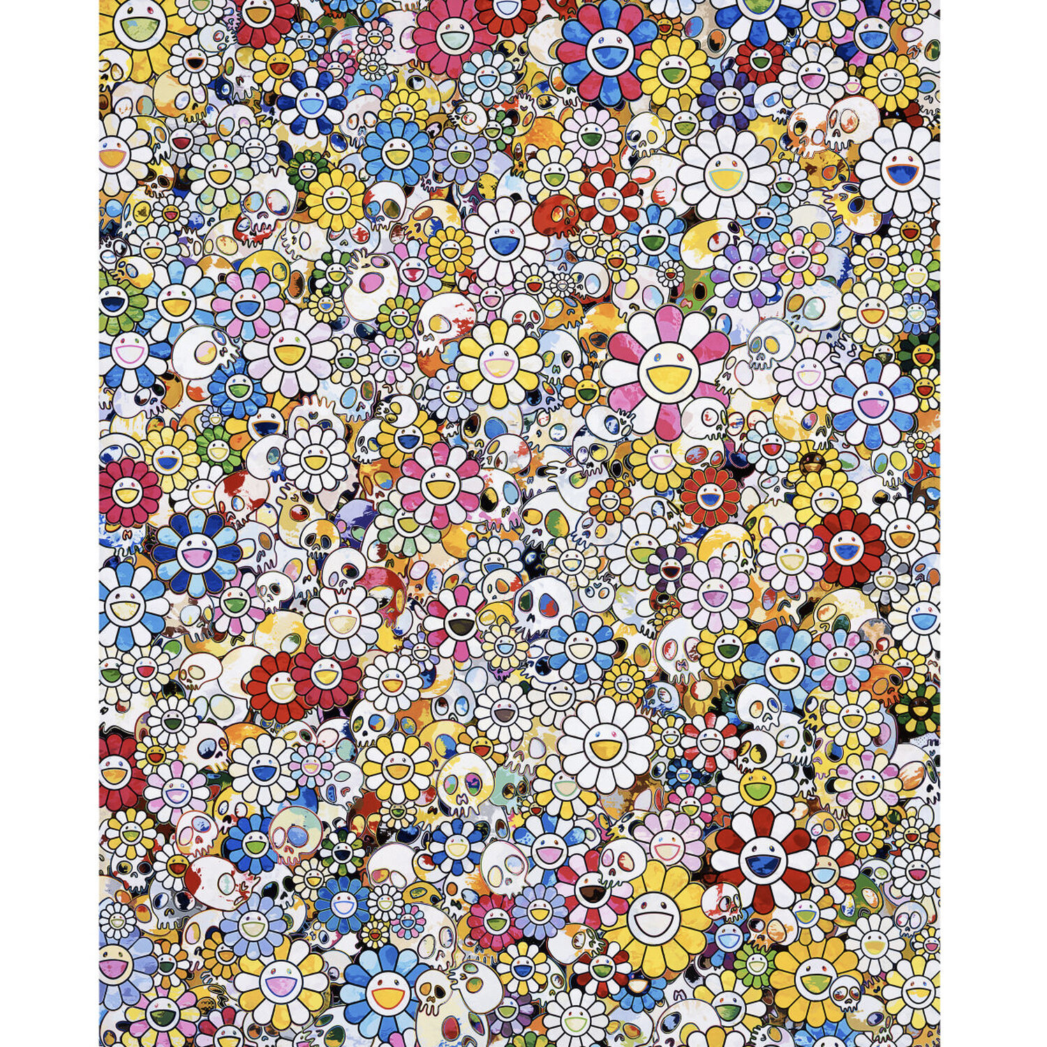 Skulls & Flowers Multicolor Takashi Murakami