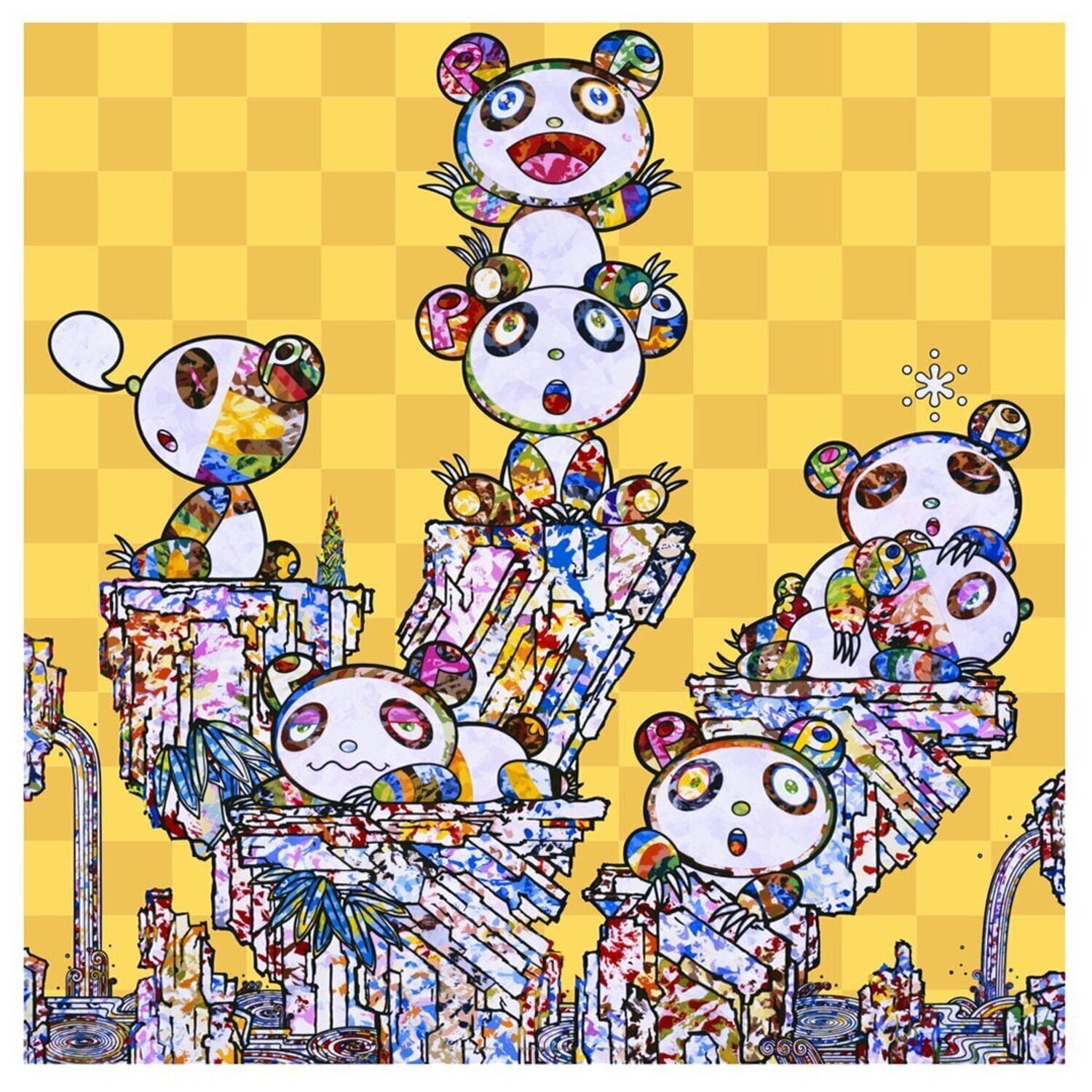Panda Cubs Pandas Takashi Murakami