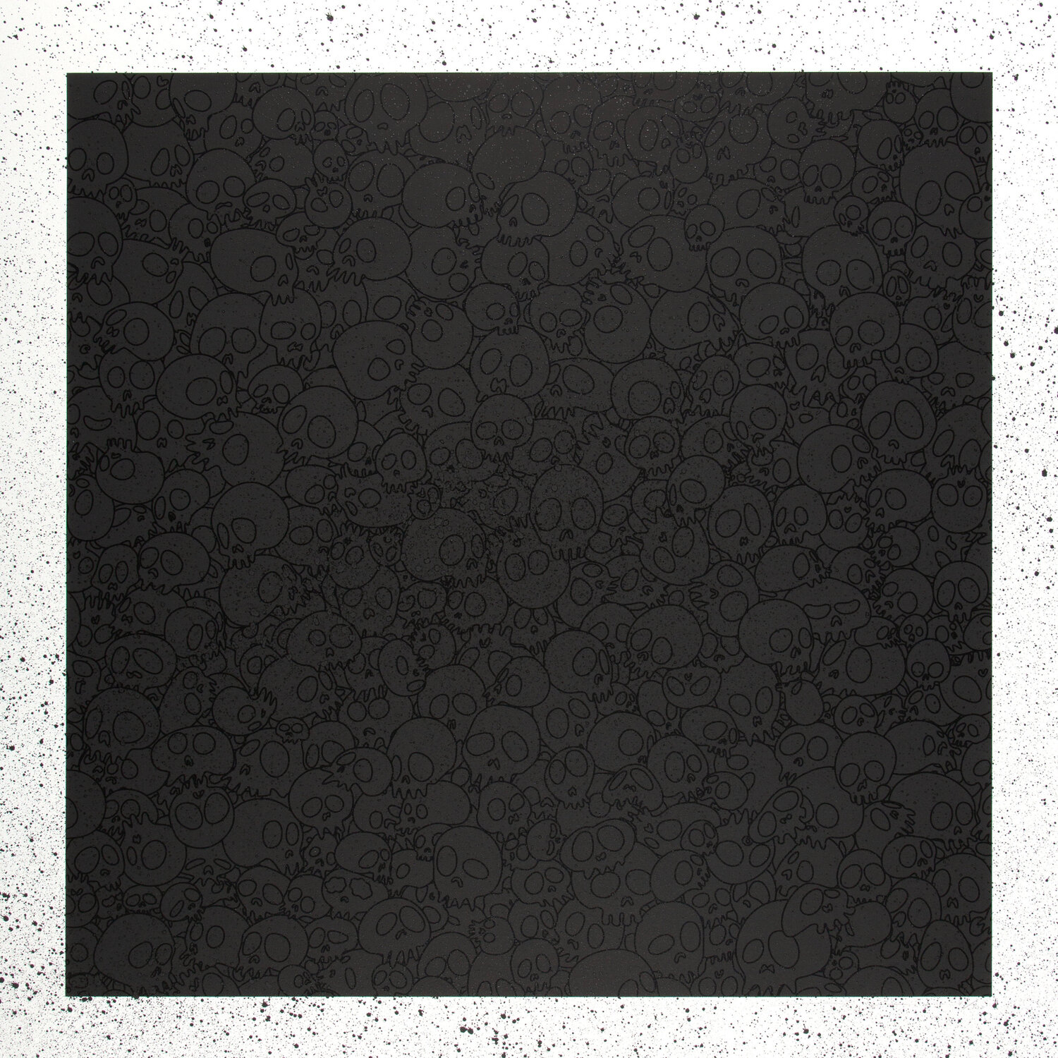 Black Skulls Square (TM/KK for BLM) Takashi Murakami