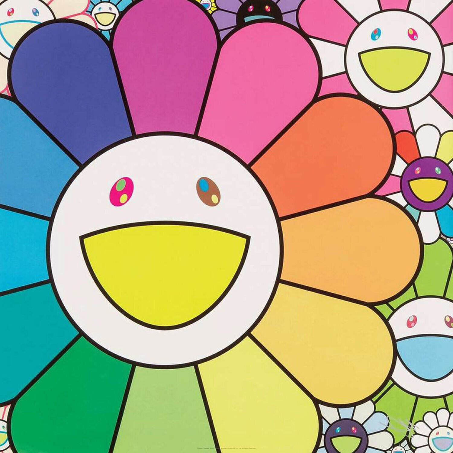 Takashi Murakami Poppin' Flowers Takashi Murakami Druck zu verkaufen