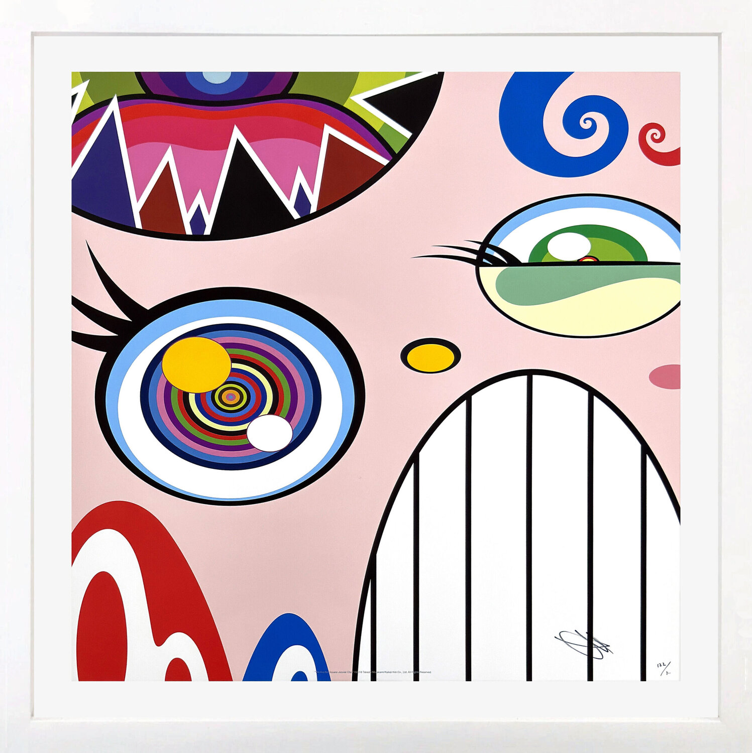 We Are the Jocular Clan (6), framed hand signed lithograph Takashi Murakami Druck zu verkaufen