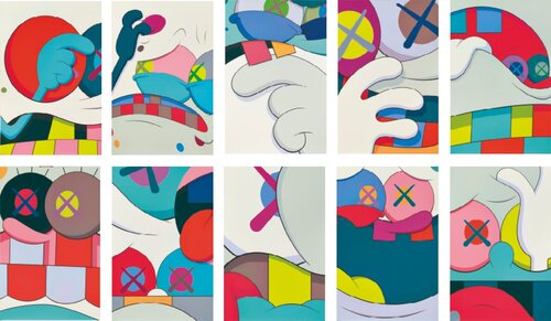 Blame Game - Portfolio of 10 (signed - editions of 100) van KAWS, Afdruk te koop op Singulart