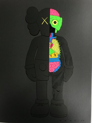 Dissected Companion Print (Black) di KAWS, Stampa in vendita su Singulart