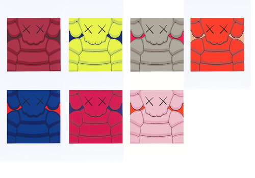 What Party (Set of 7 Colored Print) von KAWS, Druck kaufen auf Singulart