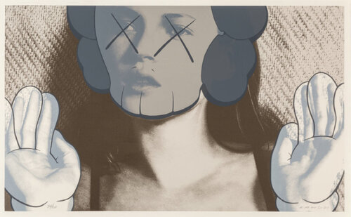 Kate Moss With White Gloves di KAWS, Stampa in vendita su Singulart