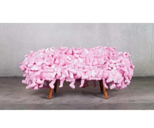 Kaws Sofa Pink von KAWS, Andere Medien kaufen auf Singulart