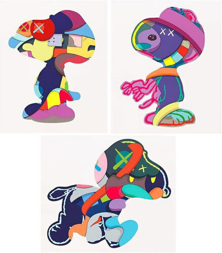 NO ONE'S HOME, STAY STEADY, THE THINGS THAT COMFORT (complete set of 3 works) von KAWS, Druck kaufen auf Singulart